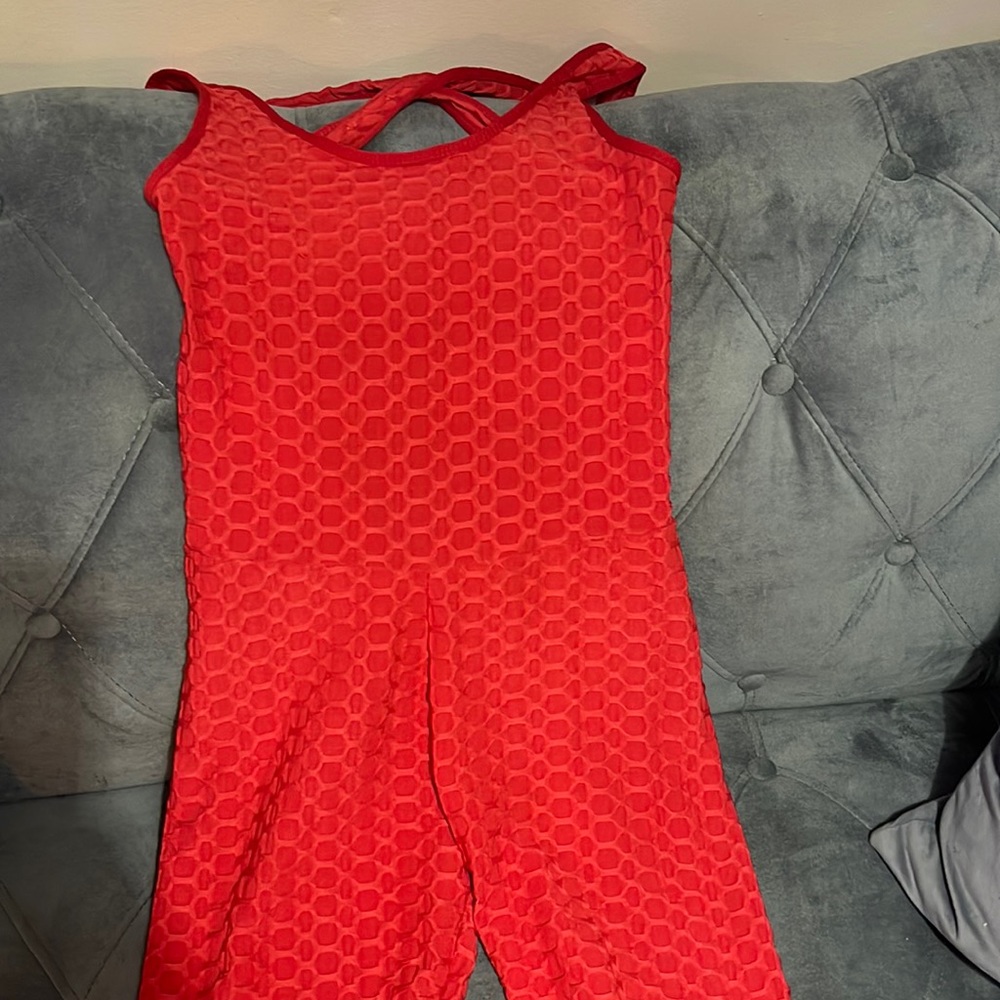 Scrunch yoga romper